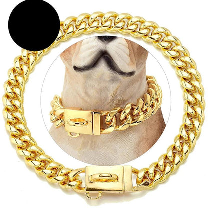 18K Gold Cuban Link Collar