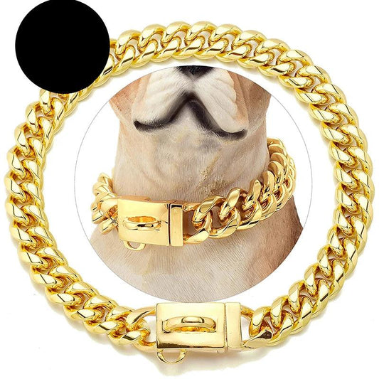 18K Gold Cuban Link Collar