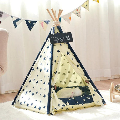 Portable Pet Teepee Bed