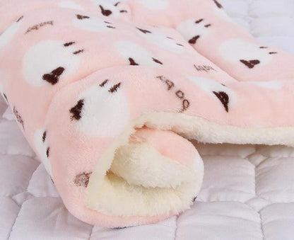 Cozy Bear Pattern Pet Bed