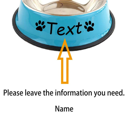 Personalized Pet Stainless Steel Bowl