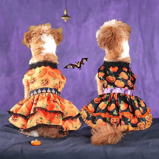 Pumpkin Lace Halloween Dress