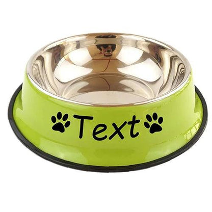 Personalized Pet Stainless Steel Bowl