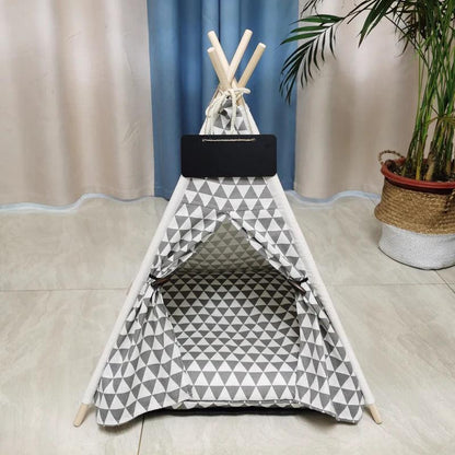 Portable Pet Teepee Bed
