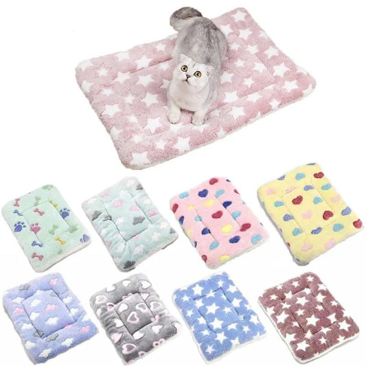 Cozy Plush Cat Bed Mat