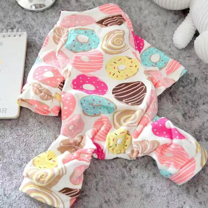 Cotton Print Pet Jumpsuit