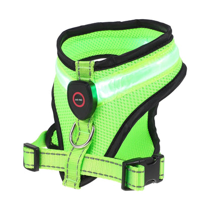 Glow LED Dog Vest Harness