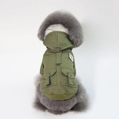 Thickened Winter Dog Military Coat