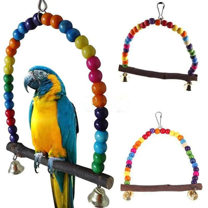 Cotton Ring Parrot Swing Toy