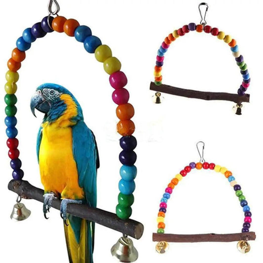 Cotton Ring Parrot Swing Toy