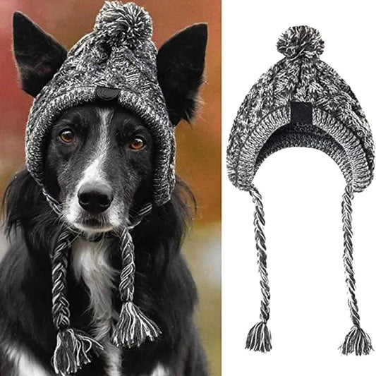Cozy Knitted Dog Hat