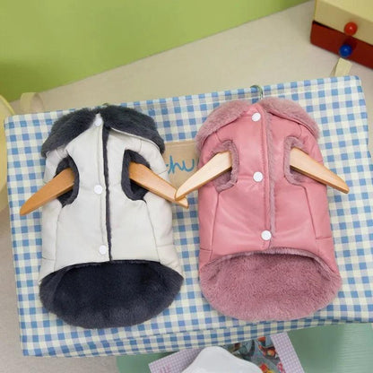 Fur Collar Winter Pet Jacket