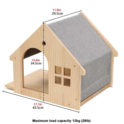 Wall-Mounted Cat Climbing TreeDescription:

Transform your home into a feline paradise with this cat tree. Featuring climbing shelves, a hammock, and a cozy house, your kitten will love their newRegal Pet PalaceRegal Pet PalaceWall-Mounted Cat