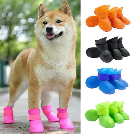 Silicone Jelly Dog Rain Boots