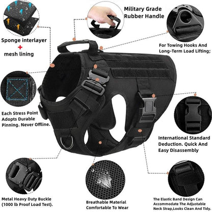 Tactical Dog Harness & Leash