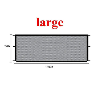 Foldable Mesh Pet GateDescription:

Keep your pet safe without sacrificing space! This breathable mesh barrier is perfect for blocking stairs, doorways, or rooms, creating a secure and coRegal Pet PalaceRegal Pet PalaceFoldable Mesh