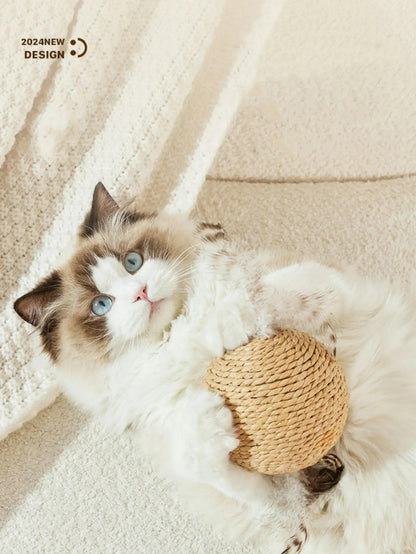 Interactive Sisal Cat Ball