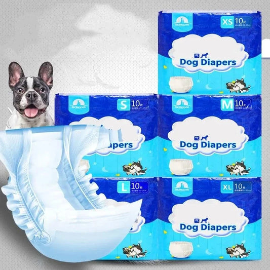 Disposable Dog Diapers (10PCS)Description:

Keep your home clean and your pet comfortable! These super absorbent, leakproof diapers are perfect for dogs and cats, offering a breathable solution fRegal Pet PalaceRegal Pet PalaceDisposable Dog Diapers