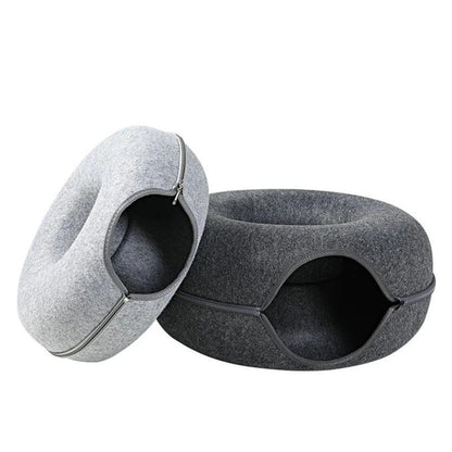 2-in-1 Cozy Cat Tunnel