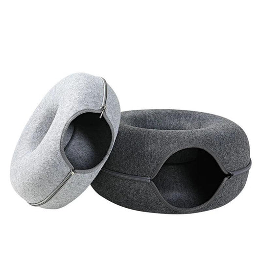 2-in-1 Cozy Cat Tunnel