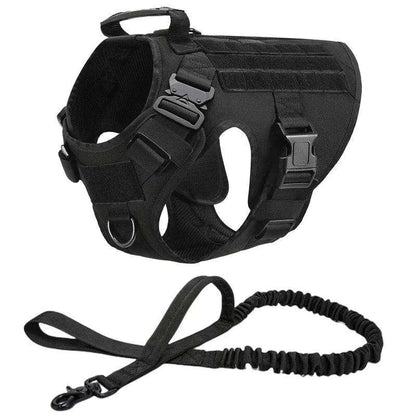 Tactical Dog Harness SetDescription:

Gear up your dog for any adventure with this military-style harness! Perfect for training and outdoor activities, it provides comfort, control, and durRegal Pet PalaceRegal Pet PalaceTactical Dog Harness