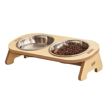 Adjustable Wooden Pet Bowls