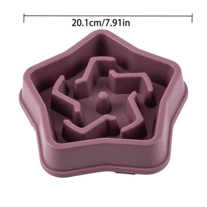 Star Shaped Slow Feeder Bowl
