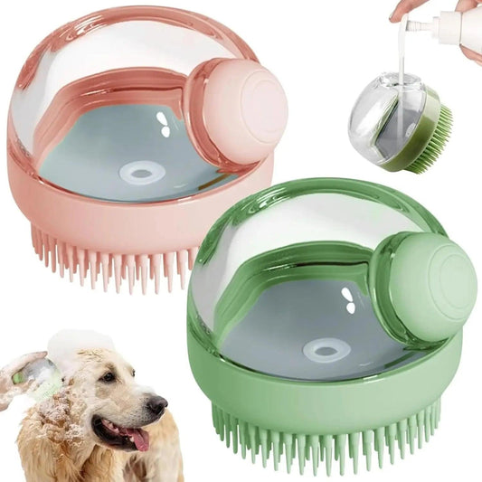 Dog Shower Brush with Dispenser