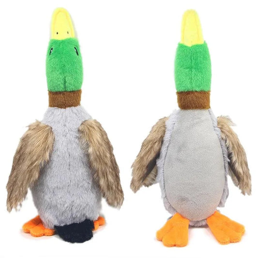 Cute Plush Duck Sound Toy for Dogs, Squeaky Pet Chew Toy.
