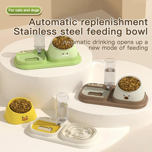 3-in-1 Tilted Pet Bowl