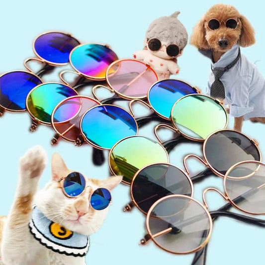Vintage Round Pet Sunglasses