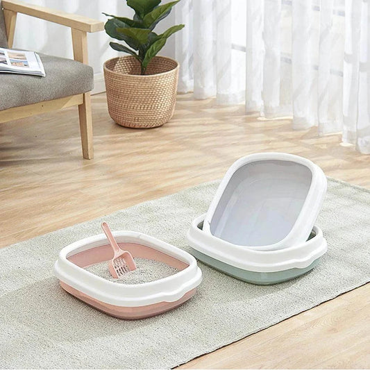 Pet Litter Tray with ScoopDescription:

Make potty time stress-free! This durable litter tray with a scoop provides a clean, mess-free solution for your cat or small dog, ensuring hygiene andRegal Pet PalaceRegal Pet PalacePet Litter Tray