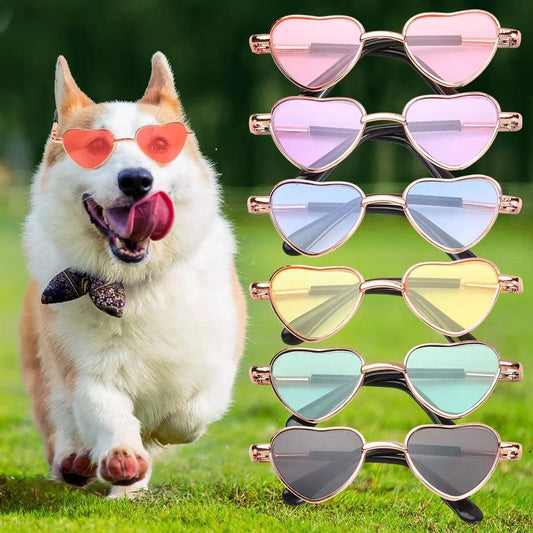 Retro Heart Pet Sunglasses