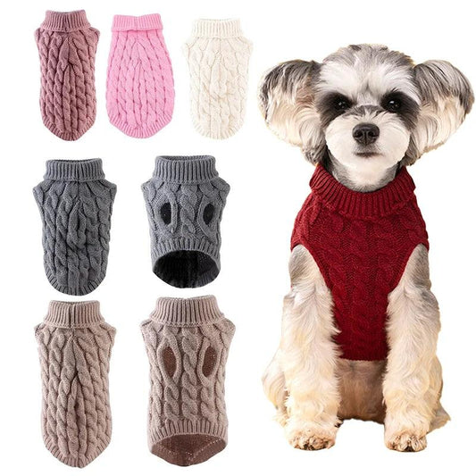 Warm Knitted Sweater for Dogs