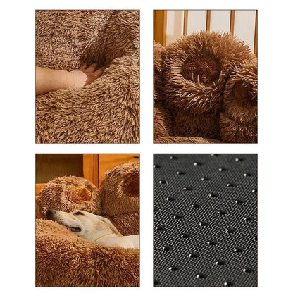 Ultra-Cozy Plush Dog Bed