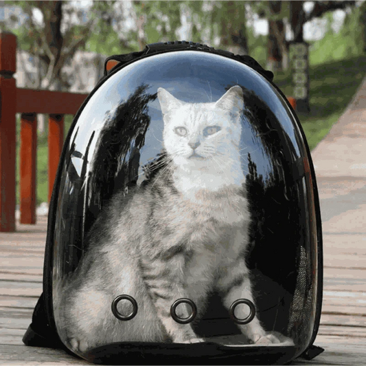 Transparent Space Capsule BackpackDescription:

Let your cat explore the world safely! This breathable, portable space capsule backpack makes travel stress-free for both you and your furry friend.

BRegal Pet PalaceRegal Pet PalaceSpace Capsule Backpack
