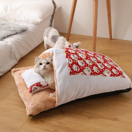 Cozy Japanese Cat Bed