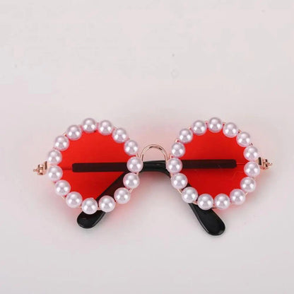 Elegant Pearl Pet Glasses