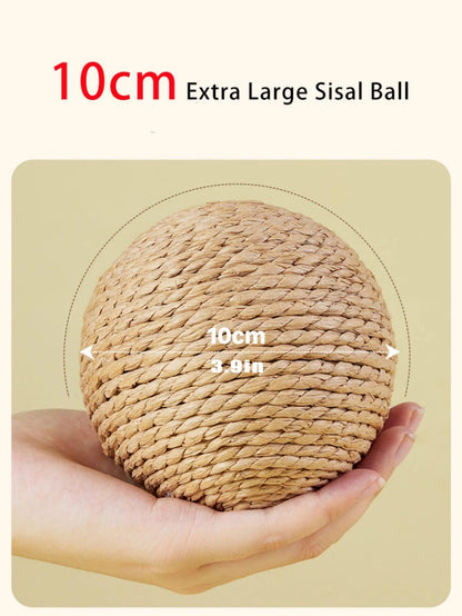 Interactive Sisal Cat Ball