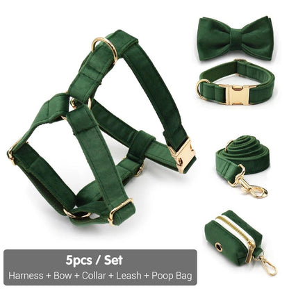 Personalized Velvet Dog Collar