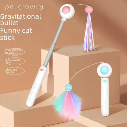 Gravity Cat Wand Toy