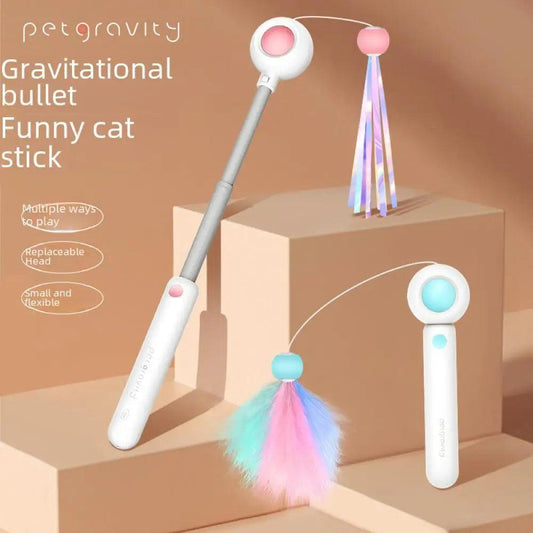 Gravity Cat Wand Toy