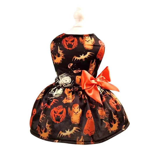 Spooky Pumpkin Pet Dress