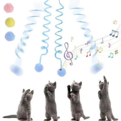 Interactive Cat Spring Rope Toy