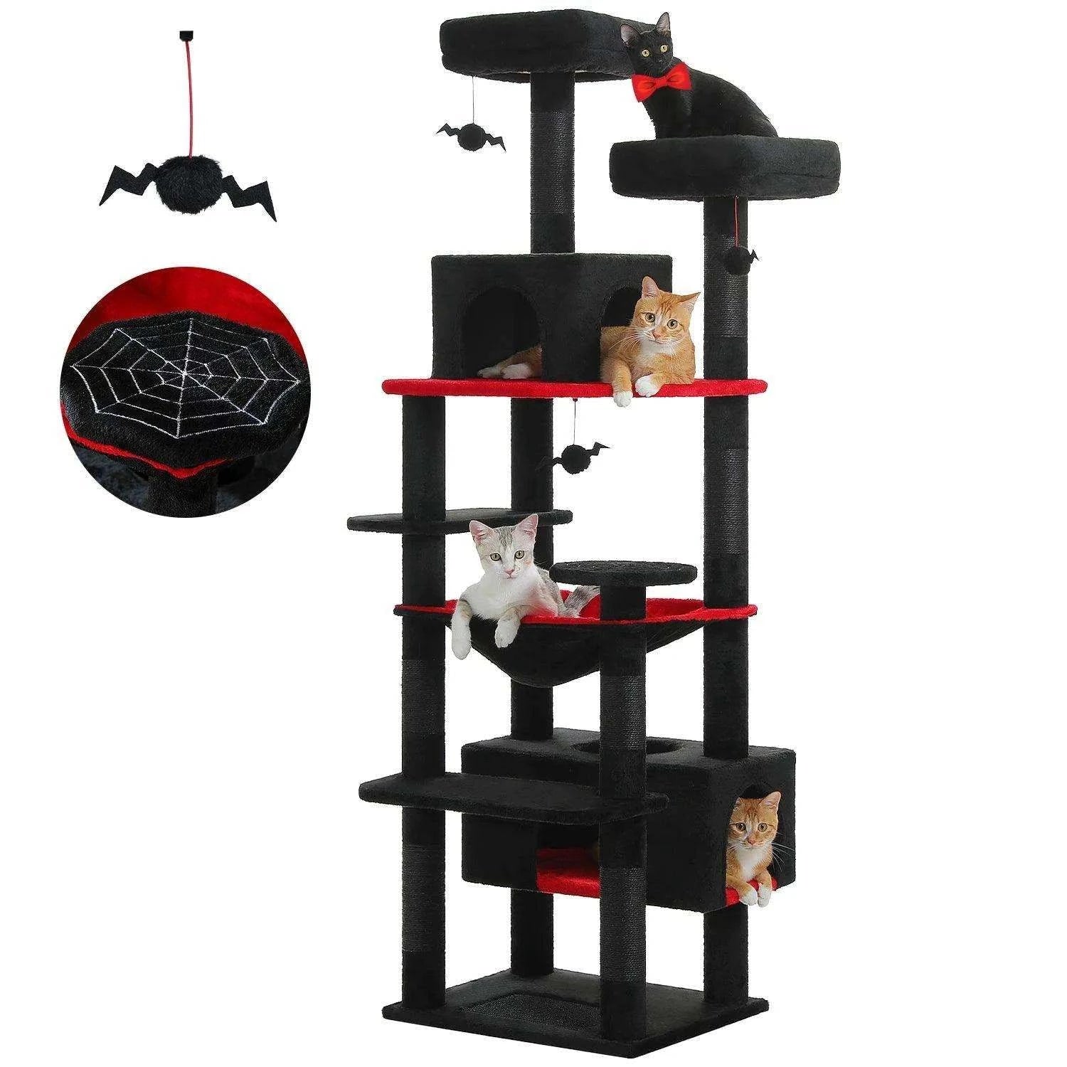 Large Cat Tree TowerDescription:
Give your cat the ultimate playground with this spacious multi-level tree. It’s designed for scratching, climbing, napping, and endless entertainment. PRegal Pet PalaceRegal Pet PalaceLarge Cat Tree