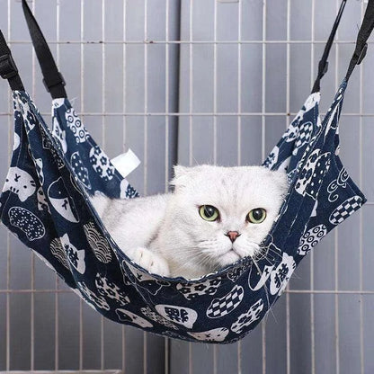 Cozy Canvas Cat HammockDescription:

Every cat deserves a comfy retreat! This double-sided hanging bed provides the perfect snuggly spot for cats, small dogs, and even hamsters to relax anRegal Pet PalaceRegal Pet PalaceCozy Canvas Cat