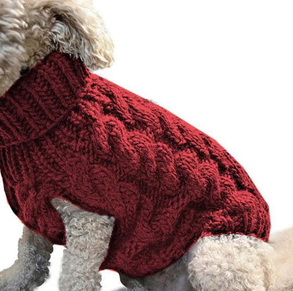 Warm Knitted Sweater for Dogs