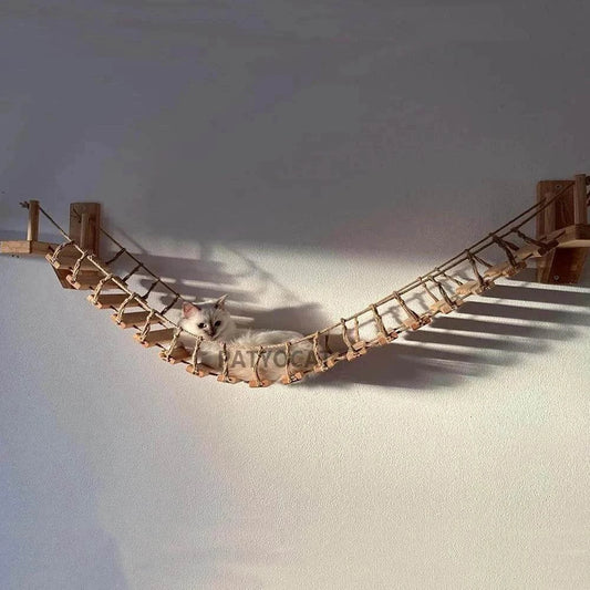 Wall-Mounted Cat Bridge LadderDescription:

Transform your cat’s world with this 100CM wall-mounted bridge ladder. Perfect for climbing, lounging, and jumping, it provides endless adventure whileRegal Pet PalaceRegal Pet PalaceWall-Mounted Cat