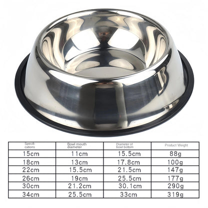 Durable Stainless Steel Pet Bowl
