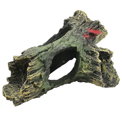 Hollow Log Fish Tank Décor